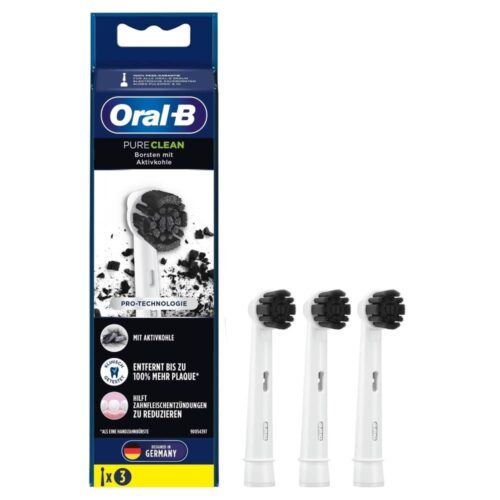 Oral-B Pure Clean charcoal replacement brush heads EB20CH-3