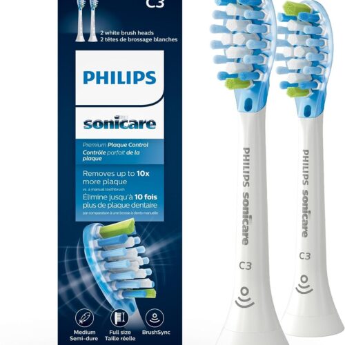 Philips sonicare C3 premium plaque control 2 white brush heads