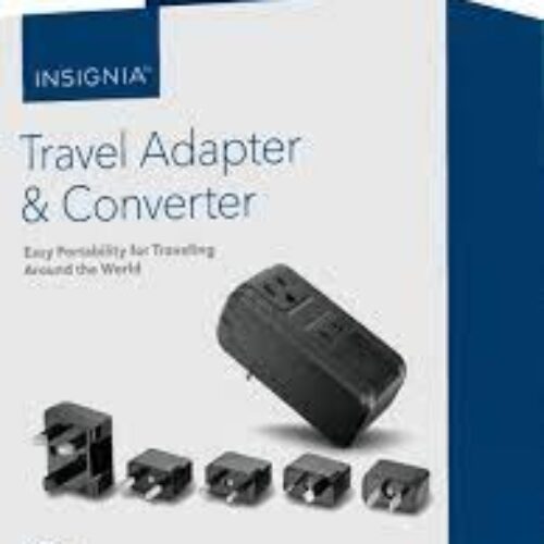 Insignia™ – Travel Adapter and Converter – Black