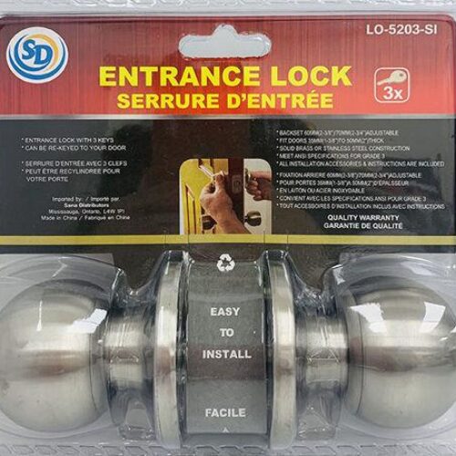 SD ENTRANCE LOCK WITH KEY LO-5203-SI