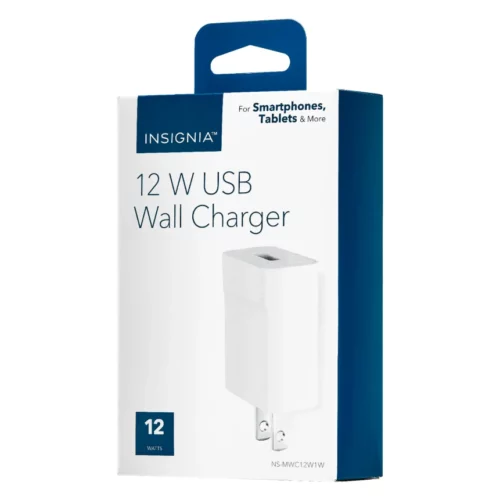 Insignia 12W USB Wall Charger White NS-MWC12W1W-C