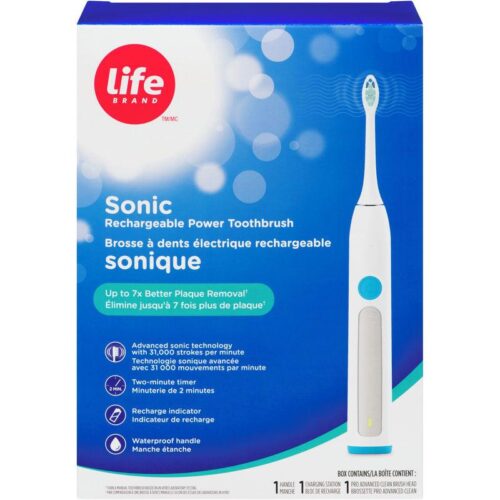 Life Brand Sonic Rechargeable Power Toothbrush