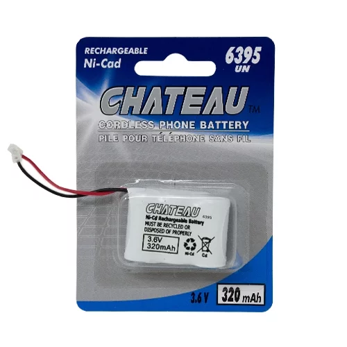 Chateau Rechargeable Ni cad Cordless Phone Battery 6395UN