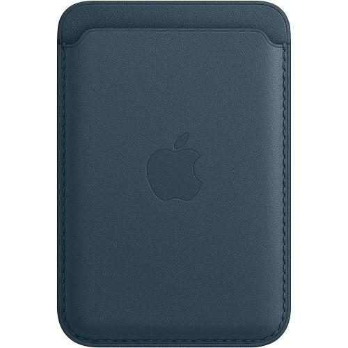 Apple Iphone Leather Wallet Magsafe Card Holder (BLUE)