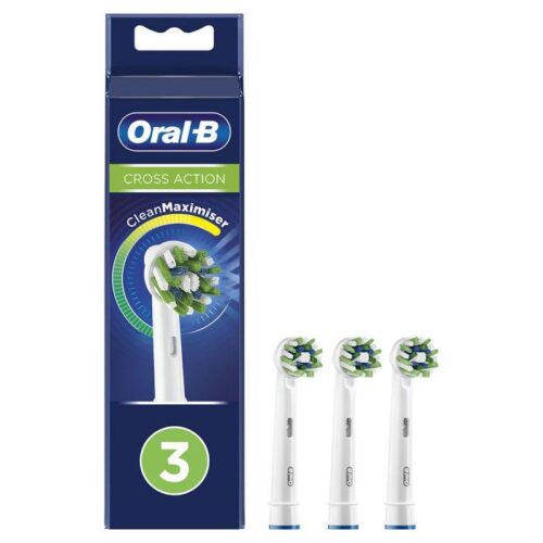 Oral-B Cross Action Replacement Brush Heads x3