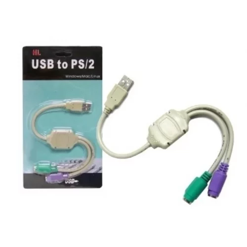 HL USB to PS/2  (For Window, Macbook, Linux)