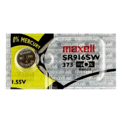 Maxell Silver Oxoide Battery for watch SR916SW 373