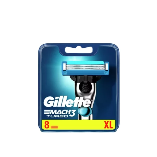 Gillette Mach3 Turbo Men’s Razor Blades 8 Cartridges