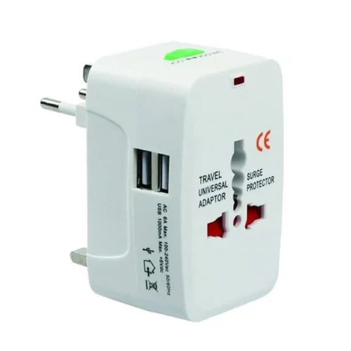 Universal All-In-One Travel Adaptor with 1000mA USB