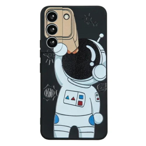 Astronaut Case for Samsung S22 White and Black