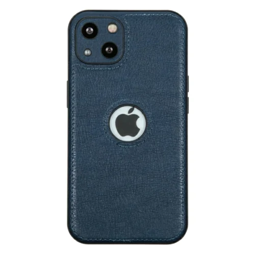 Leather Case for Apple iPhone 13 Blue and Black