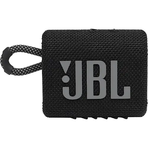 JBL Go 3: Portable Speaker with Bluetooth, Waterproof and Dustproof Black