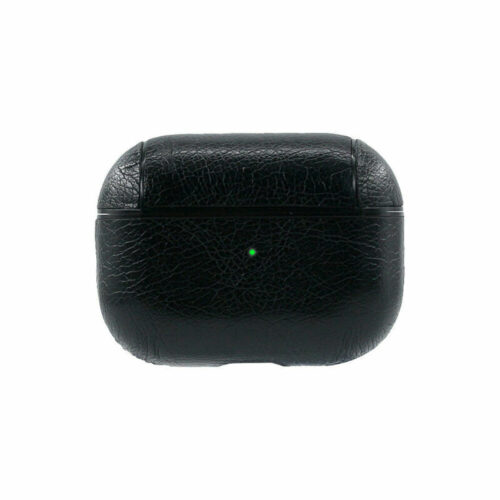 Fashion Black Leather Protective Case For Airpods